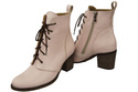 Winter-Schnürstiefel für Damen, Naturleder, Puderrosa 188 von ElitaBut