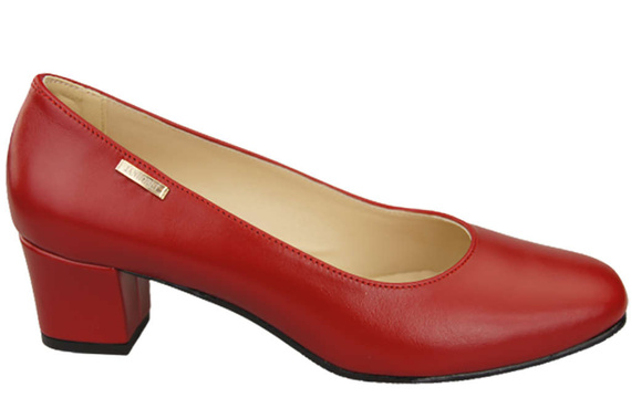 Damenschuhe Pumps Naturleder 172 Rot ElitaBut