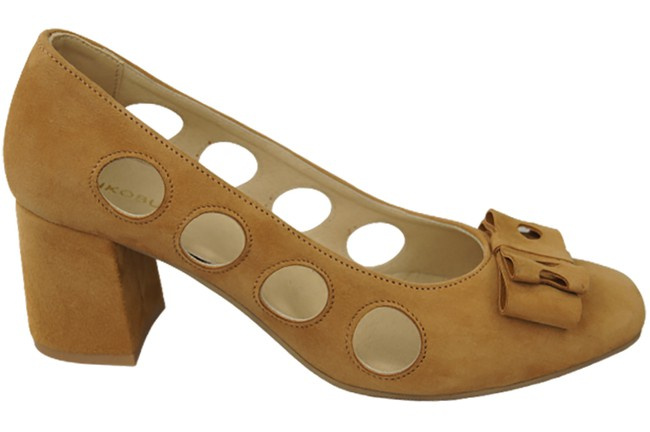 Damenschuhe Rote Pumps, natürliches Wildleder 182 ElitaBut