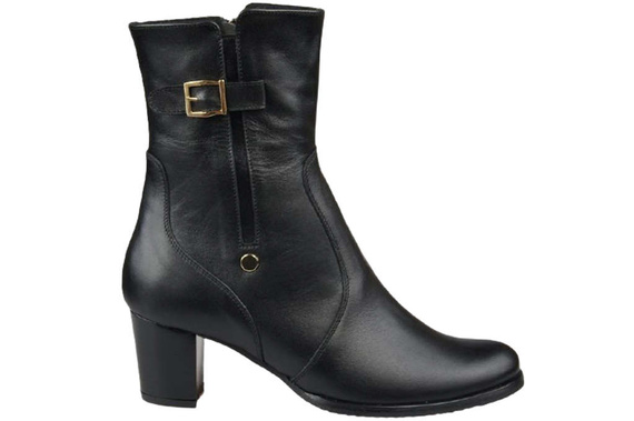 Damenstiefel, Warm, Naturleder, Schwarz 882 Z ElitaBut