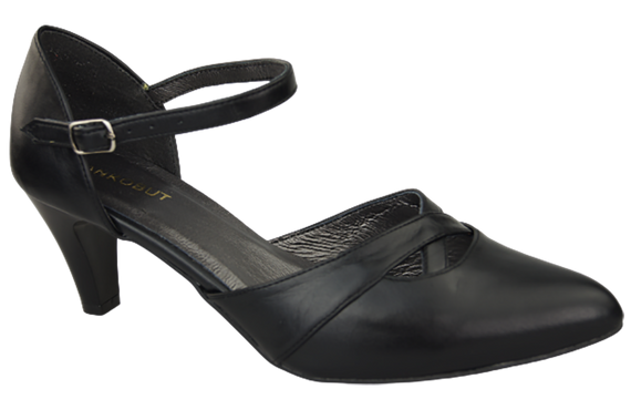 Damenschuhe Sandalen Schwarz Naturleder 151 ElitaBut