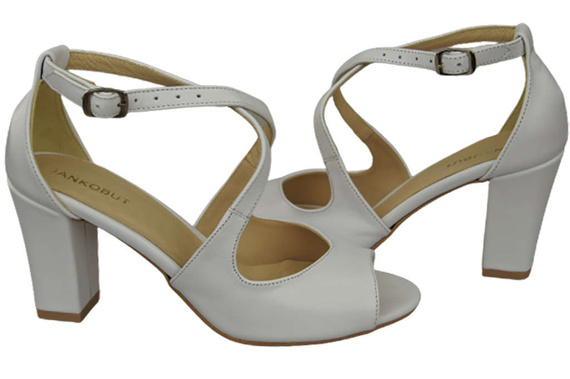 Damenschuhe Sandalen Weiß Naturleder 186 ElitaBut