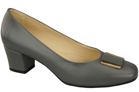 Damenschuhe Pumps Naturleder 187 Grau ElitaBut
