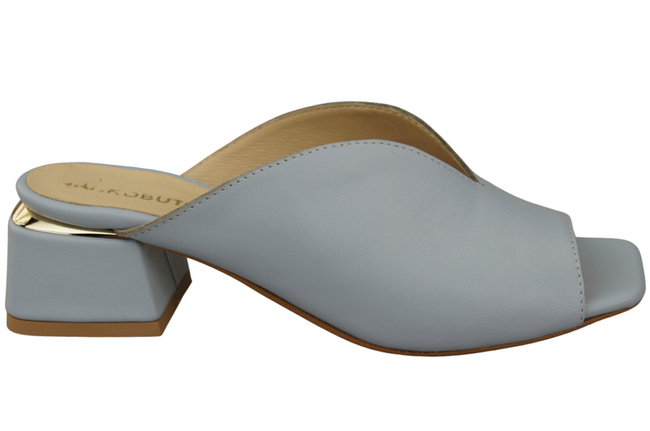 Damen Schuhe Absätze Flip Flops Hellblau Naturleder 210 ElitaBut