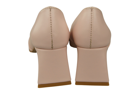 Damen Pumps Puderrosa Echtleder Spitz Zehen Absatz ElitaBut 221