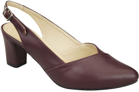 Damen Footwear Burgund Stiletto Sandalen Natural Leder 217 ElitaBut