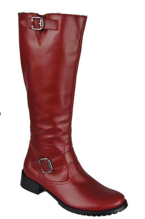 Damenstiefel, Stiefel, Naturleder, rot 747 ElitaBut