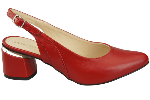 Damenschuhe Sandalen Rot Naturleder 196 ElitaBut