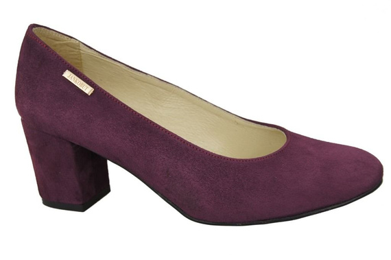 Damenschuhe Burgunderrote Pumps Natürliches Wildleder 125 ElitaBut