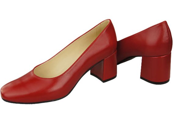 Damenschuhe Pumps Naturleder 171 Rot ElitaBut