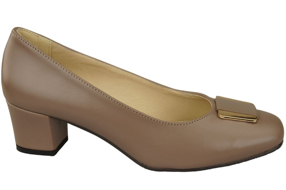 Damenschuhe Pumps Naturleder 187 Cappuccino Dark ElitaBut
