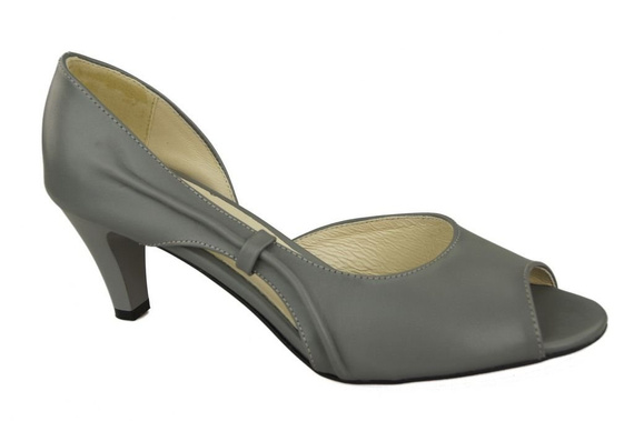 Damenschuhe Sandalen Grau Naturleder 566 ElitaBut