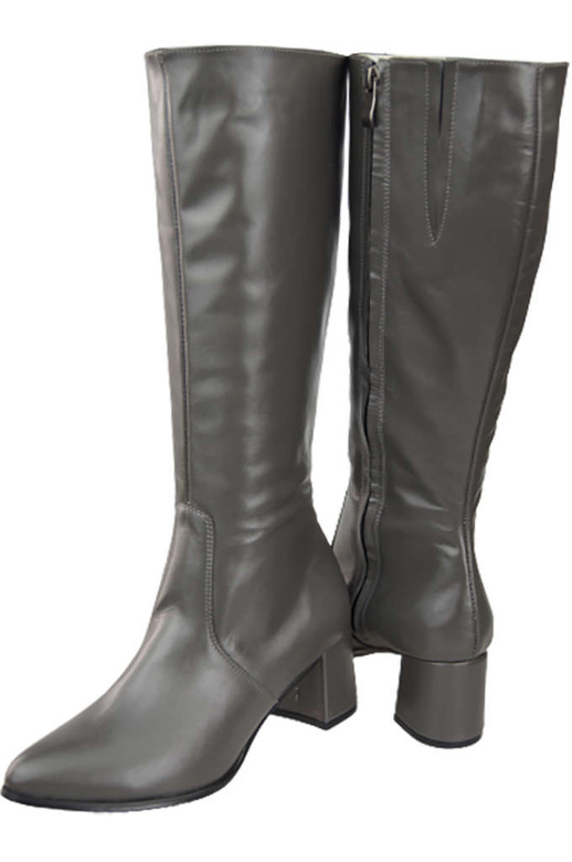 Klassische Damenstiefel, Naturleder, Graphit 175 ElitaBut