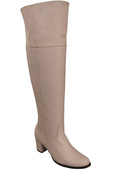 Schuhe Damenstiefel Overknee-Stiefel, Naturleder, 190 Powder Pink EliteBut