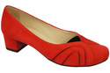 Damenschuhe Pumps, natürliches Wildleder, Rot 786 von ElitaBut