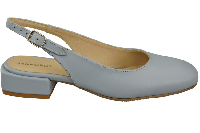 Damen Schuhe Sandalen Hellblau Flacher Absatz Naturleder 206 ElitaBut