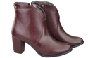 Damen-Winterstiefel, Naturleder, Burgund 152, von ElitaBut