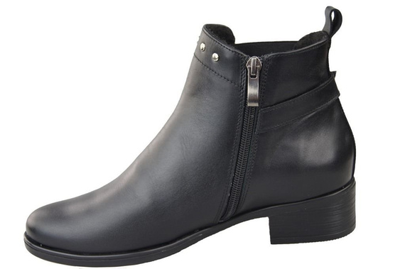 Damenstiefel Naturleder Schwarz 136 ElitaBut