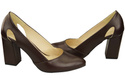 Damenschuhe Schokoladenpumps, Naturleder 184 ElitaBut