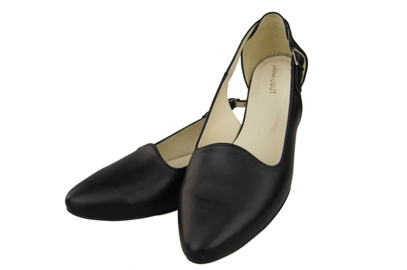 Schuhe Damen Sandalen Schwarz Naturleder 127 ElitaBut