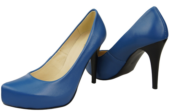 Damen Footwear Blau Stiletto Pumps Naturleder 205 ElitaBut