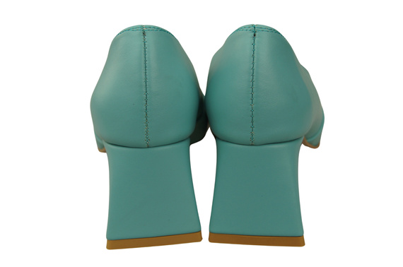 Damen Pumps Türkis Echtleder Spitz Zehen Absatz ElitaBut 221