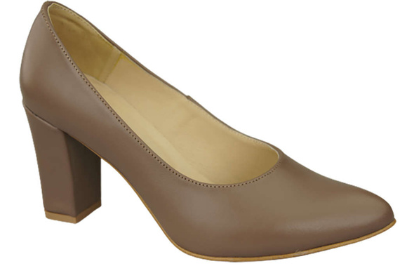 Damenschuhe Cappuccino-Pumps Naturleder 170 ElitaBut