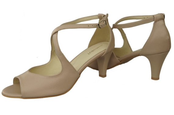 Damenschuhe Sandalen Cappuccino Grain Naturleder 115 ElitaBut