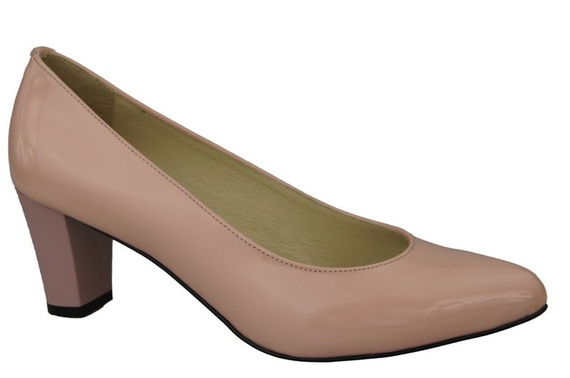 Damenschuhe Pumps Naturleder Rosa Pulverlack 974 ElitaBut
