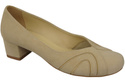 Damenschuhe Pumps, natürliches Wildleder, Beige 786 von ElitaBut