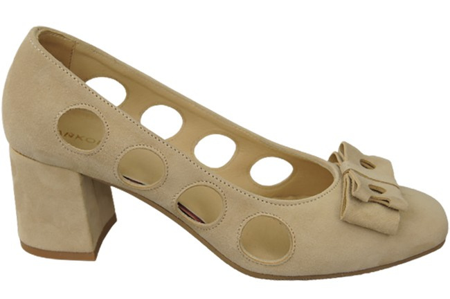 Damenschuhe Pumps Beige Natürliches Wildleder 182 ElitaBut