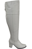 Footwear Overknee-Stiefel für Damen, Naturleder 190, Weiß ElitaBut