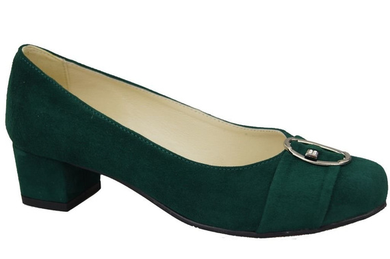 Damenschuhe Pumps Malachit Naturleder Wildleder 135 ElitaBut