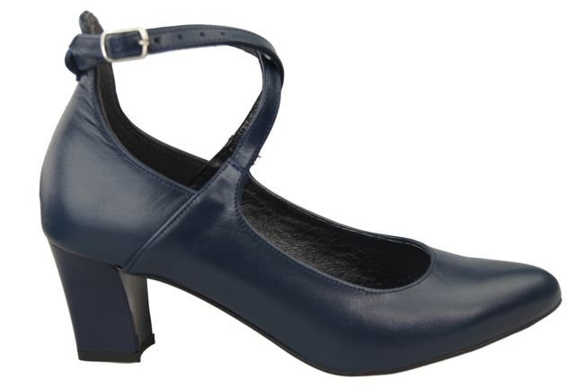 Damenschuhe Pumps Marineblau Naturleder 118 ElitaBut