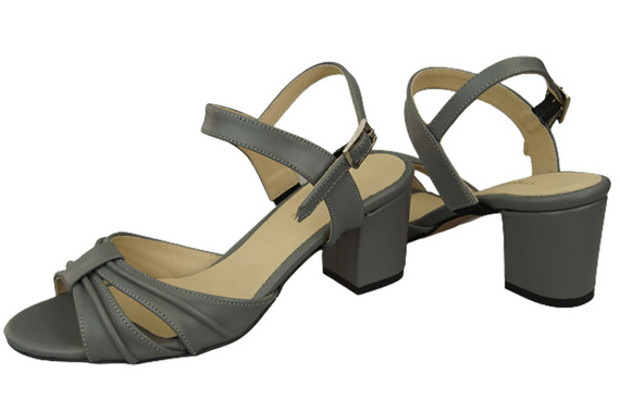 Damenschuhe Sandalen Grau Naturleder 168 ElitaBut