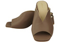 Damen Schuhe Absätze Flip Flops Cappuccino Dunkel Naturleder 210 ElitaBut