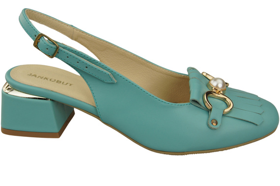 Damenschuhe Türkis Sandalen mit Fransen verziert Naturleder 208 ElitaBut