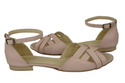 Schuhe Damen Sandalen Puderrosa Naturleder 128 ElitaBut