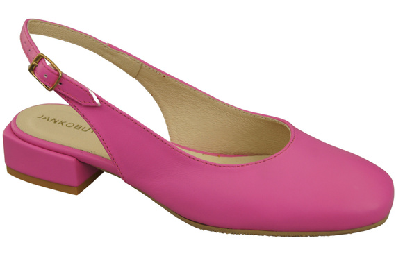 Damen Schuhe Sandalen Fuchsie Flacher Absatz Naturleder 206 ElitaBut