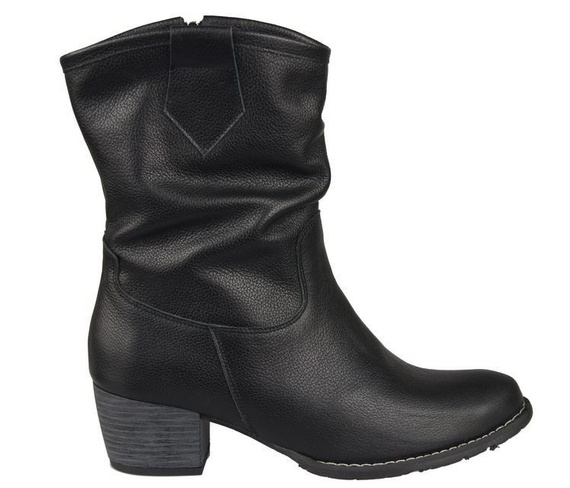 Damenstiefeletten, Naturleder, Schwarz 792 ElitaBut