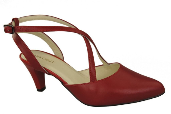 Damenschuhe Sandalen Rot Naturleder 129 ElitaBut
