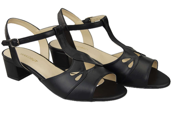 Damenschuhe Sandalen Schwarz Naturleder 169 ElitaBut