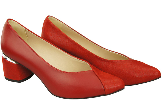 Einzigartige Damenschuhe aus Naturleder Fühlen Sie Luxus an Ihren Füßen Rot 191 ElitaBut