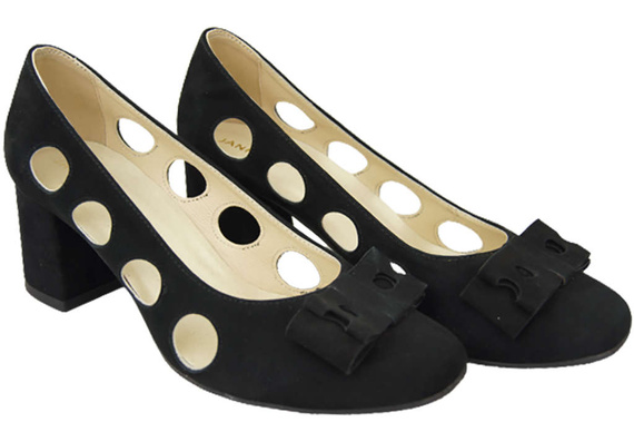 Damenschuhe Pumps Schwarz, natürliches Wildleder 182 ElitaBut