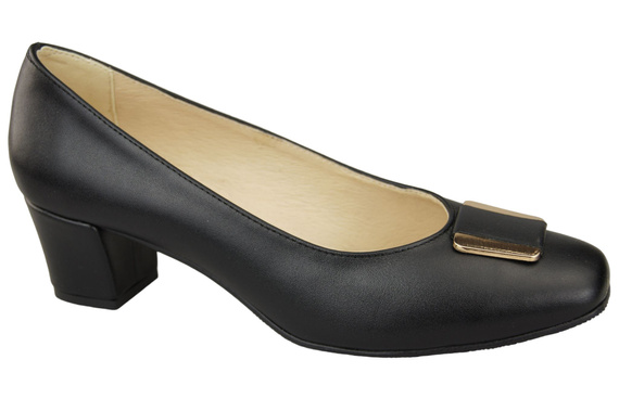 Damenschuhe Pumps Naturleder 187 Schwarz ElitaBut