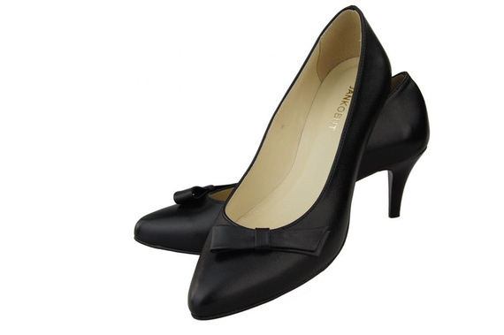Damenschuhe Pumps Naturleder Schwarz 989 ElitaBut