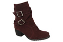 Damenstiefel Naturveloursleder Burgund 119 ElitaBut