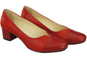 Damenschuhe Pumps Naturleder 164 Rot ElitaBut