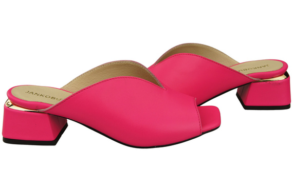 Damen Schuhe Absätze Flip Flops Neon Rosa Naturleder 210 ElitaBut