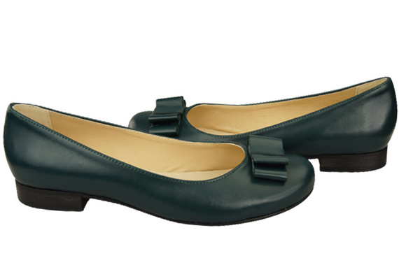 Damen Ballerinas Naturleder Malachit 702 ElitaBut